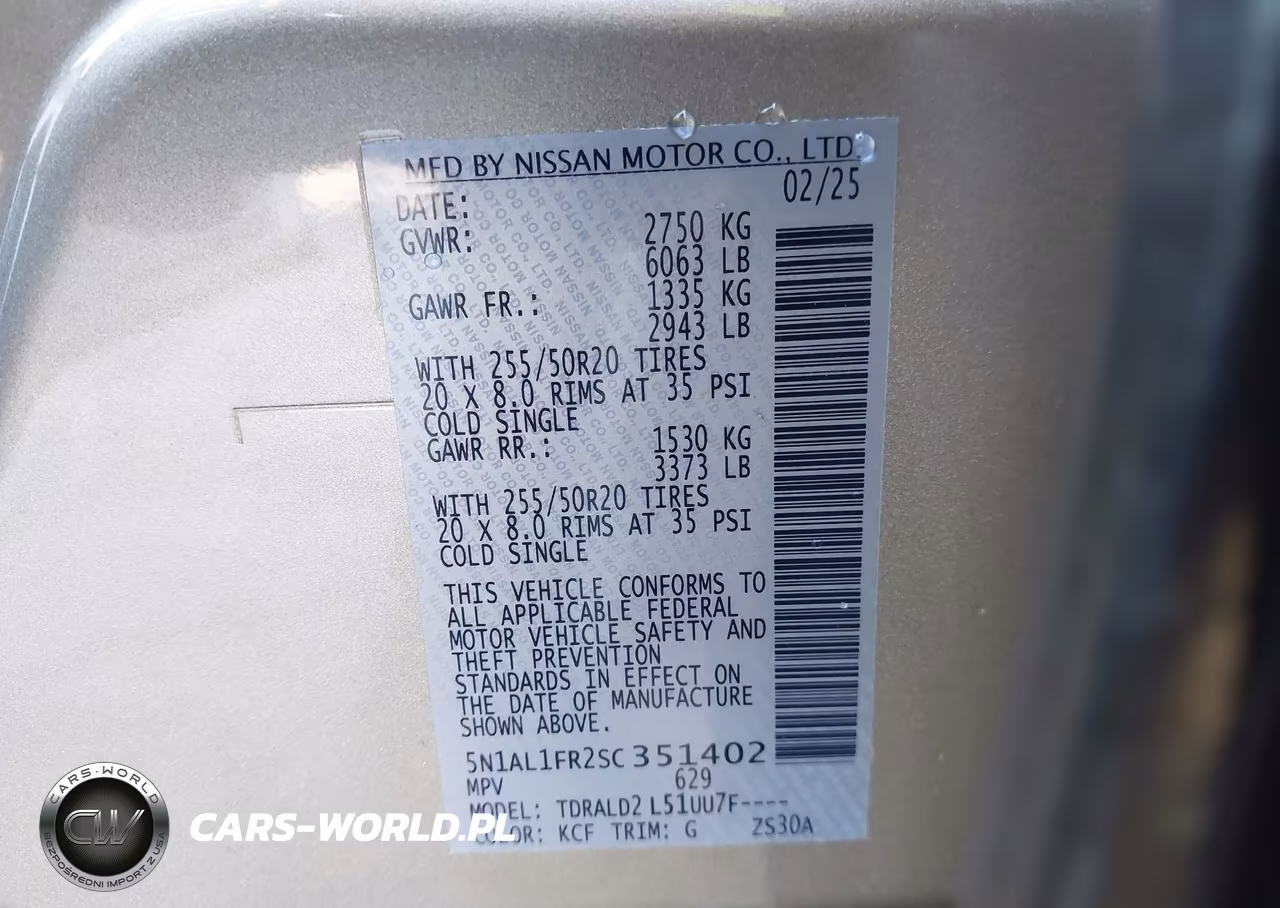 2025 Infiniti Qx60 Luxe VIN:5N1AL1FR2SC351402 - 9