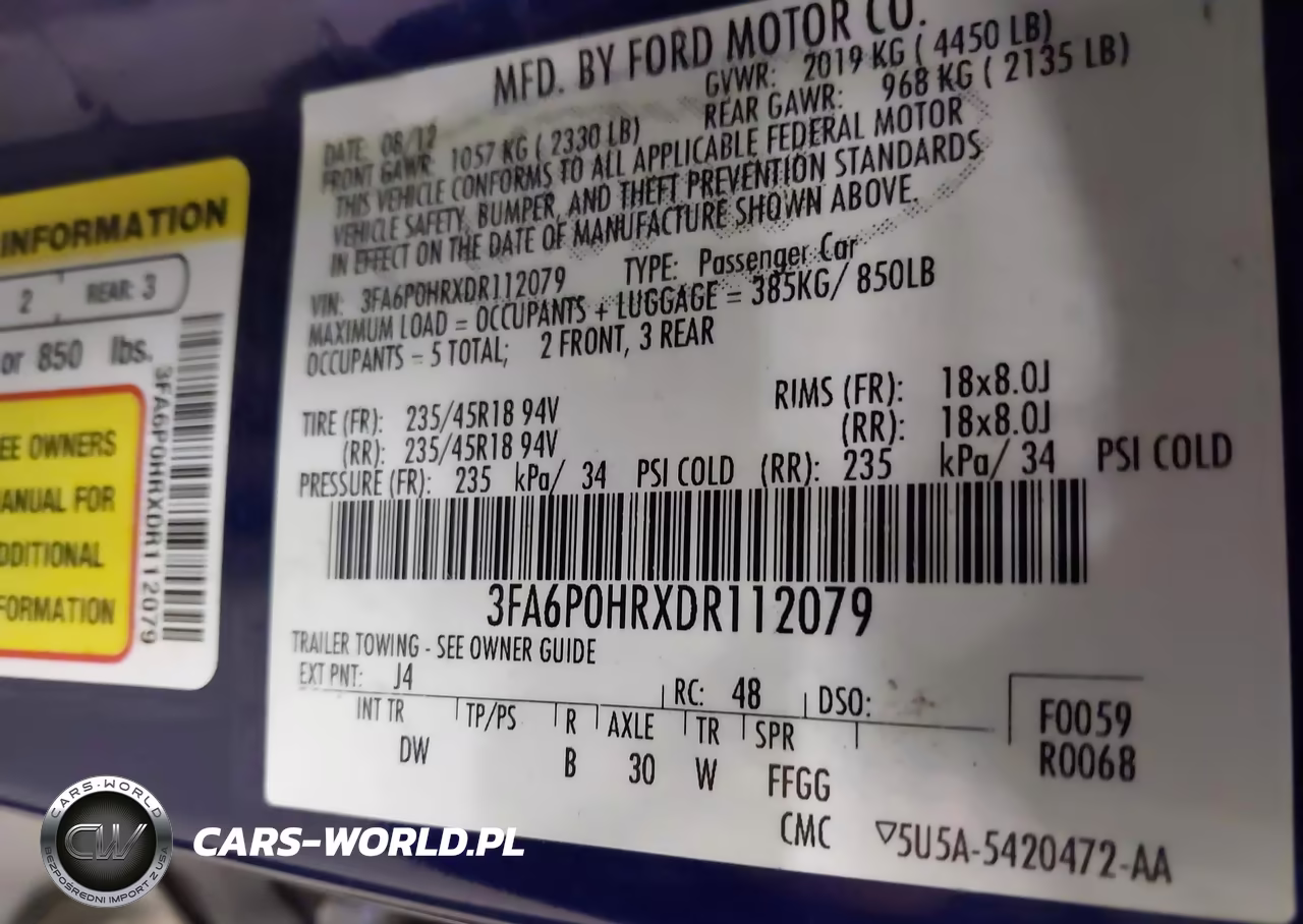 2013 Ford Fusion Se VIN:3FA6P0HRXDR112079 - 9
