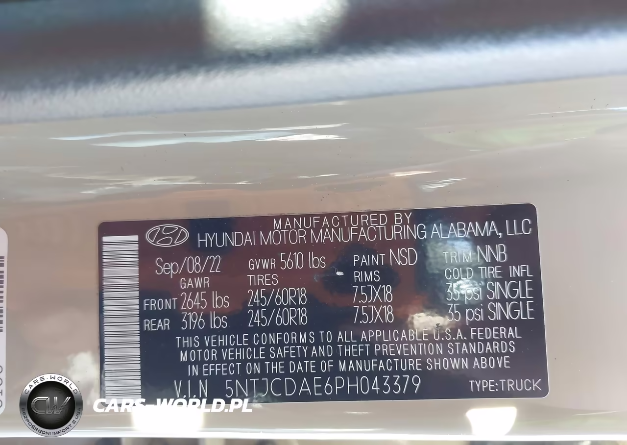 2023 Hyundai Santa Cruz Sel VIN:5NTJCDAE6PH043379 - 9