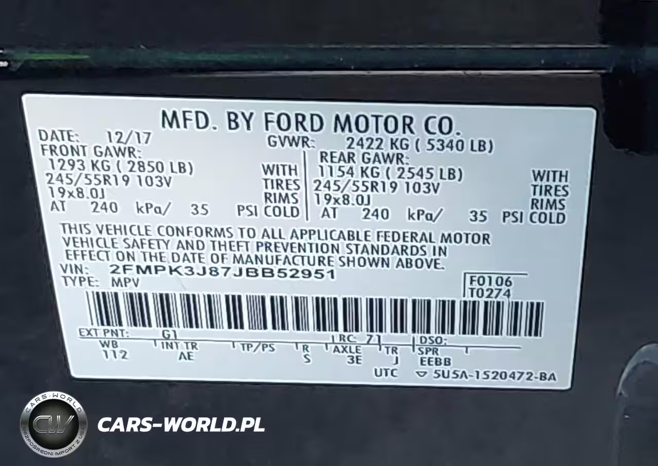 2018 Ford Edge Sel VIN:2FMPK3J87JBB52951 - 9
