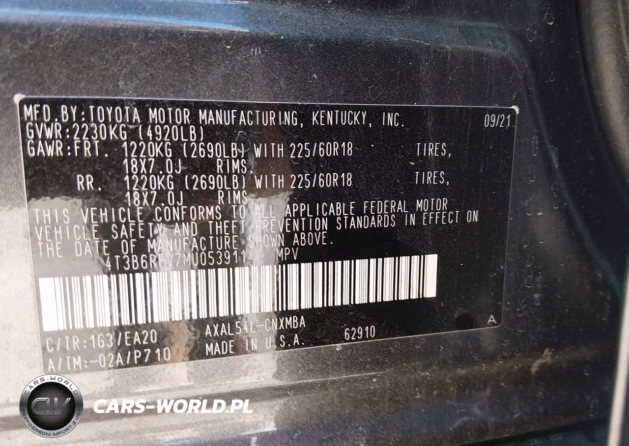 2021 Toyota Rav4 Hybrid Xle Premium VIN:4T3B6RFV7MU053911 - 9