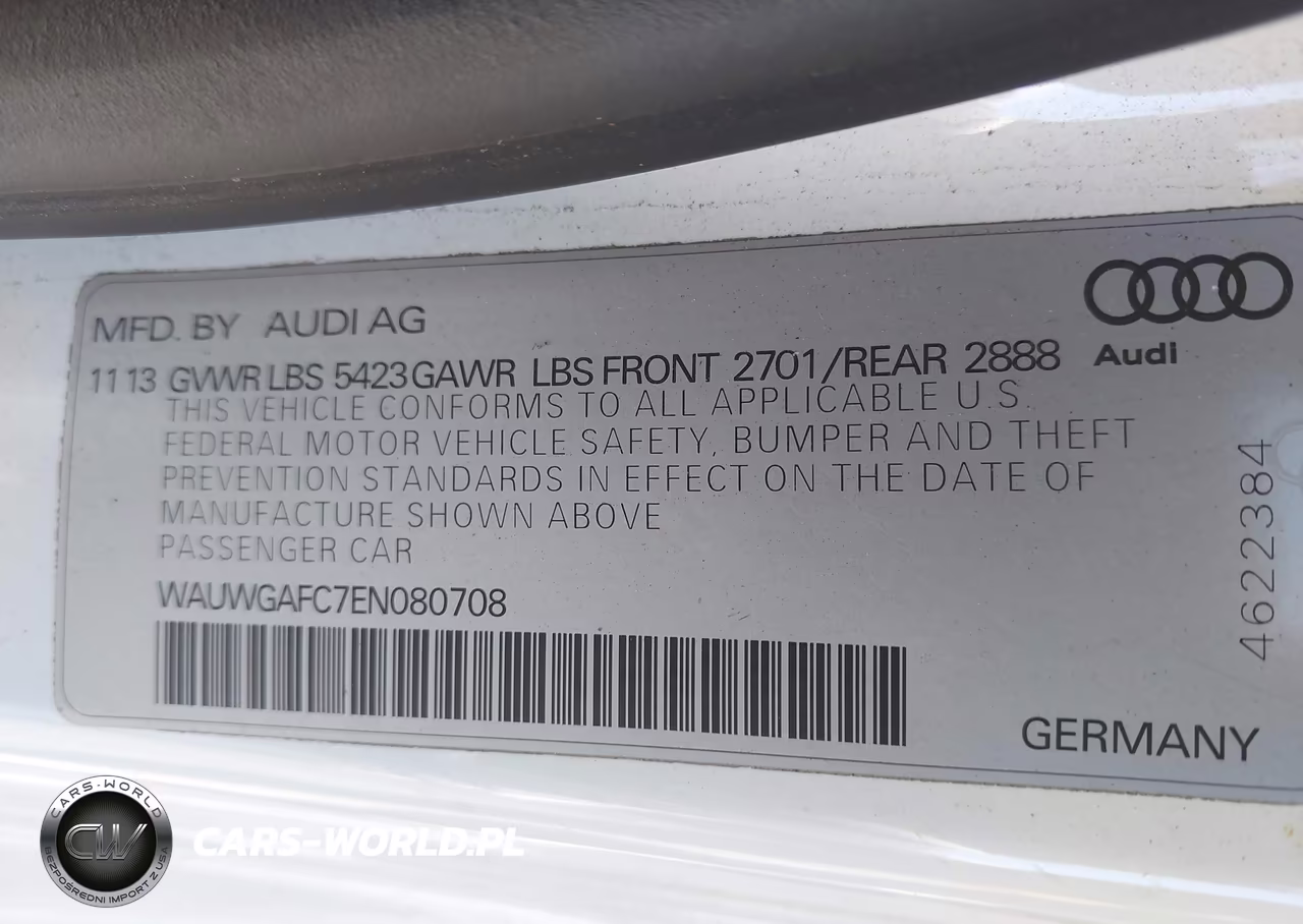 2014 Audi A7 3.0T Premium Plus VIN:WAUWGAFC7EN080708 - 9