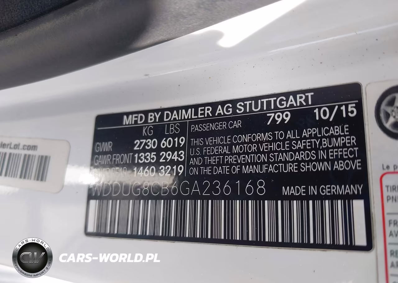 2016 Mercedes-Benz S 550 VIN:WDDUG8CB6GA236168 - 9