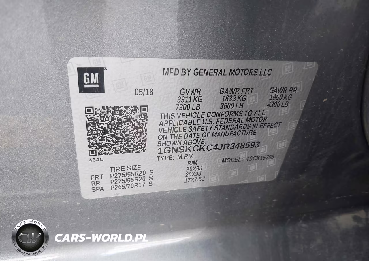 2018 Chevrolet Tahoe Premier VIN:1GNSKCKC4JR348593 - 9