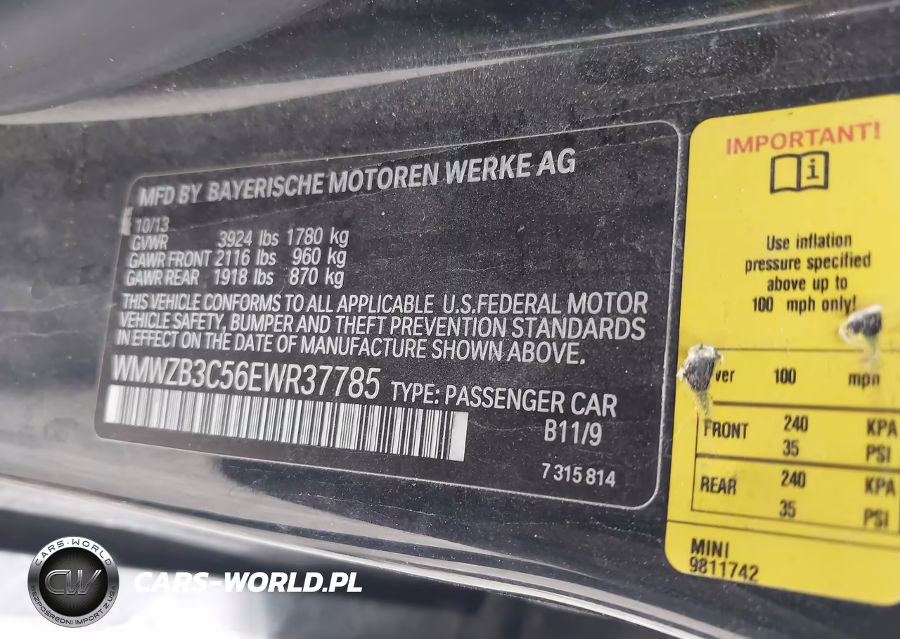 2014 Mini Countryman Cooper VIN:WMWZB3C56EWR37785 - 9