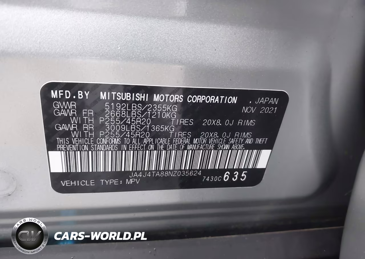 2022 Mitsubishi Outlander Es 2.5 S-Awc VIN:JA4J4TA88NZ035624 - 9