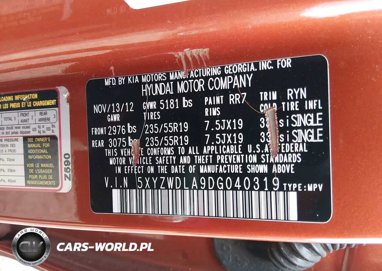 2013 Hyundai Santa Fe Sport 2.0T VIN:5XYZWDLA9DG040319 - 9