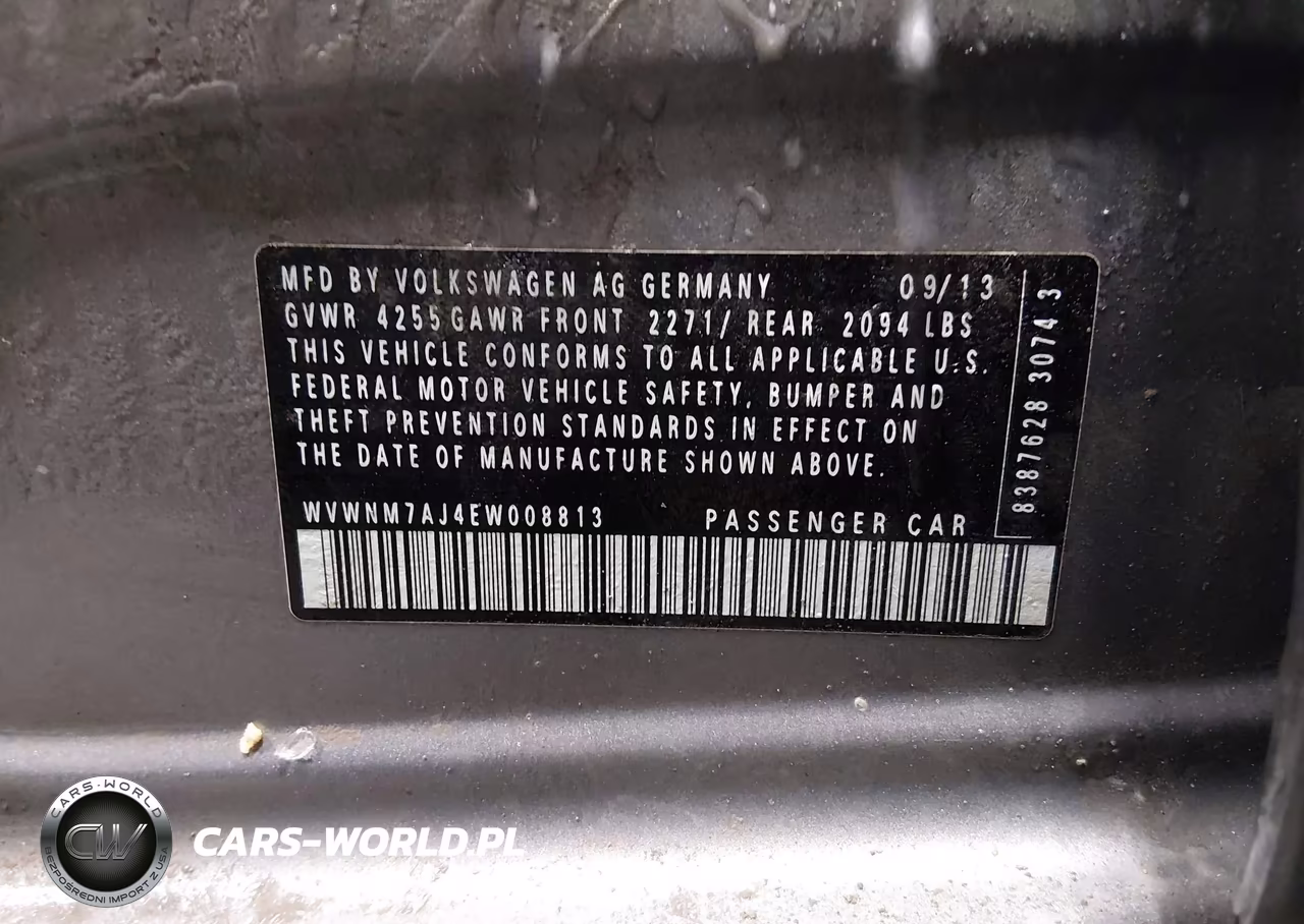 2014 Volkswagen Golf 2.0L Tdi VIN:WVWNM7AJ4EW008813 - 9