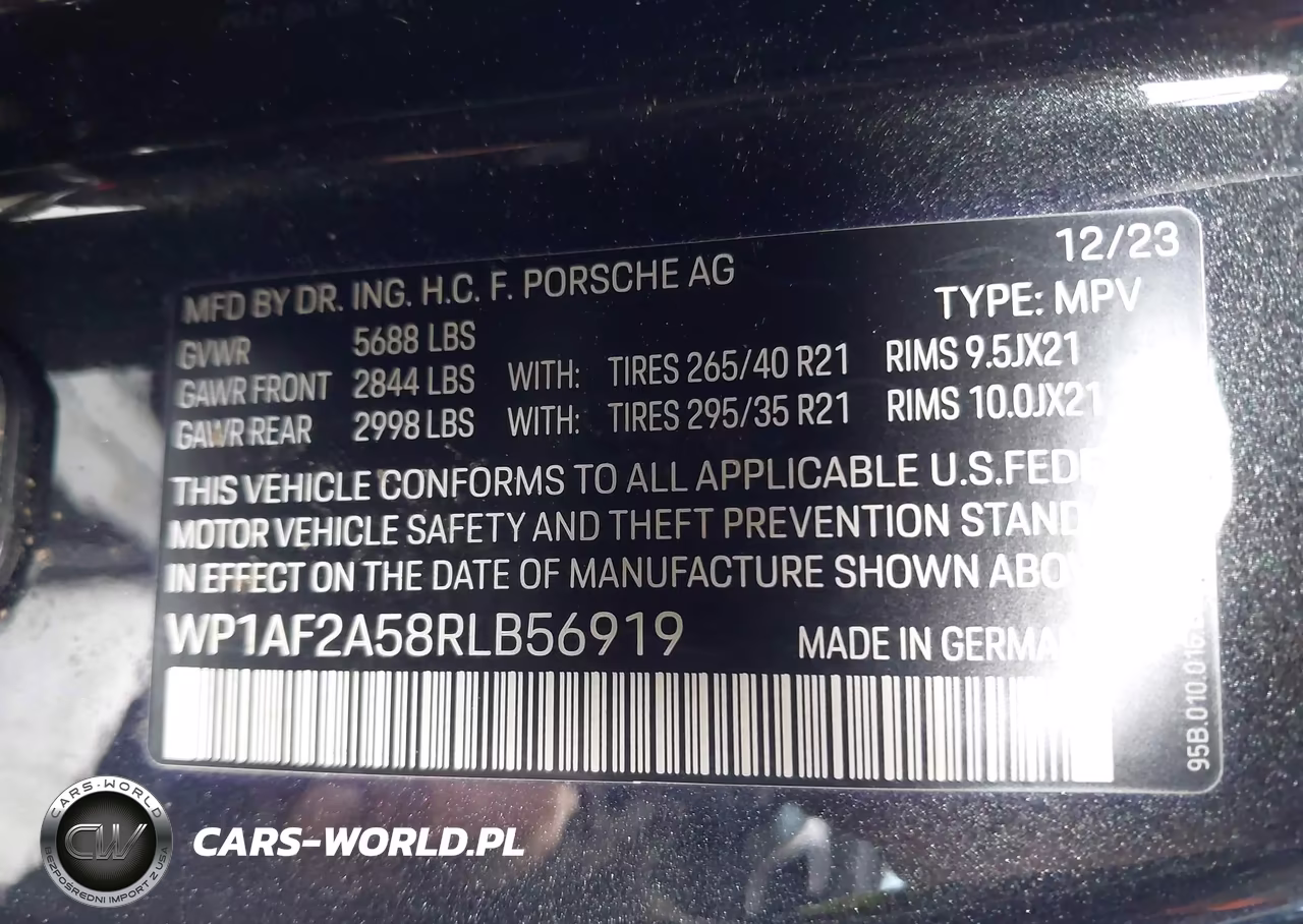 2024 Porsche Macan Gts VIN:WP1AF2A58RLB56919 - 9