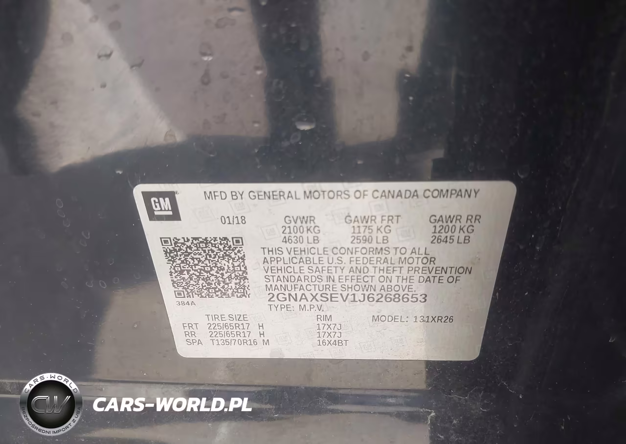 2018 Chevrolet Equinox Lt VIN:2GNAXSEV1J6268653 - 9