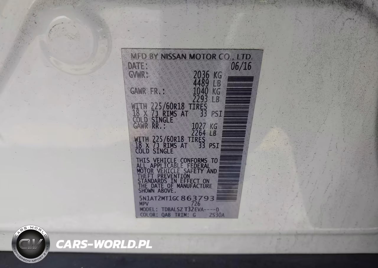 2016 Nissan Rogue Sl VIN:5N1AT2MT1GC863793 - 9