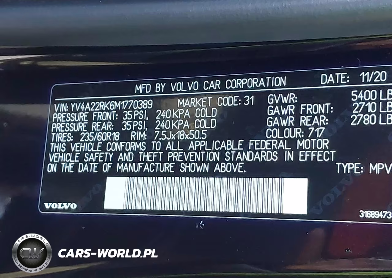 2021 Volvo Xc60 T6 Momentum VIN:YV4A22RK6M1770389 - 9
