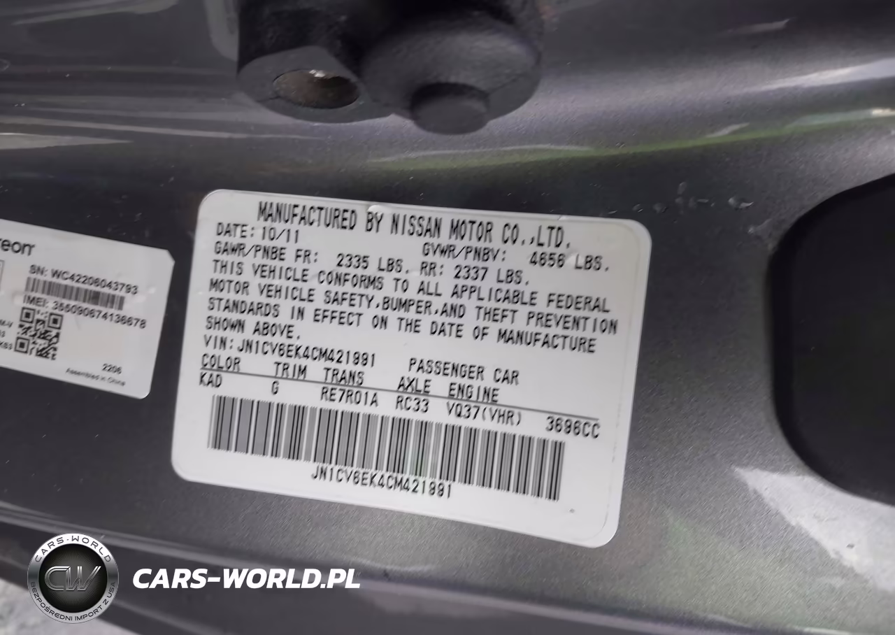 2012 Infiniti G37 Journey VIN:JN1CV6EK4CM421991 - 9
