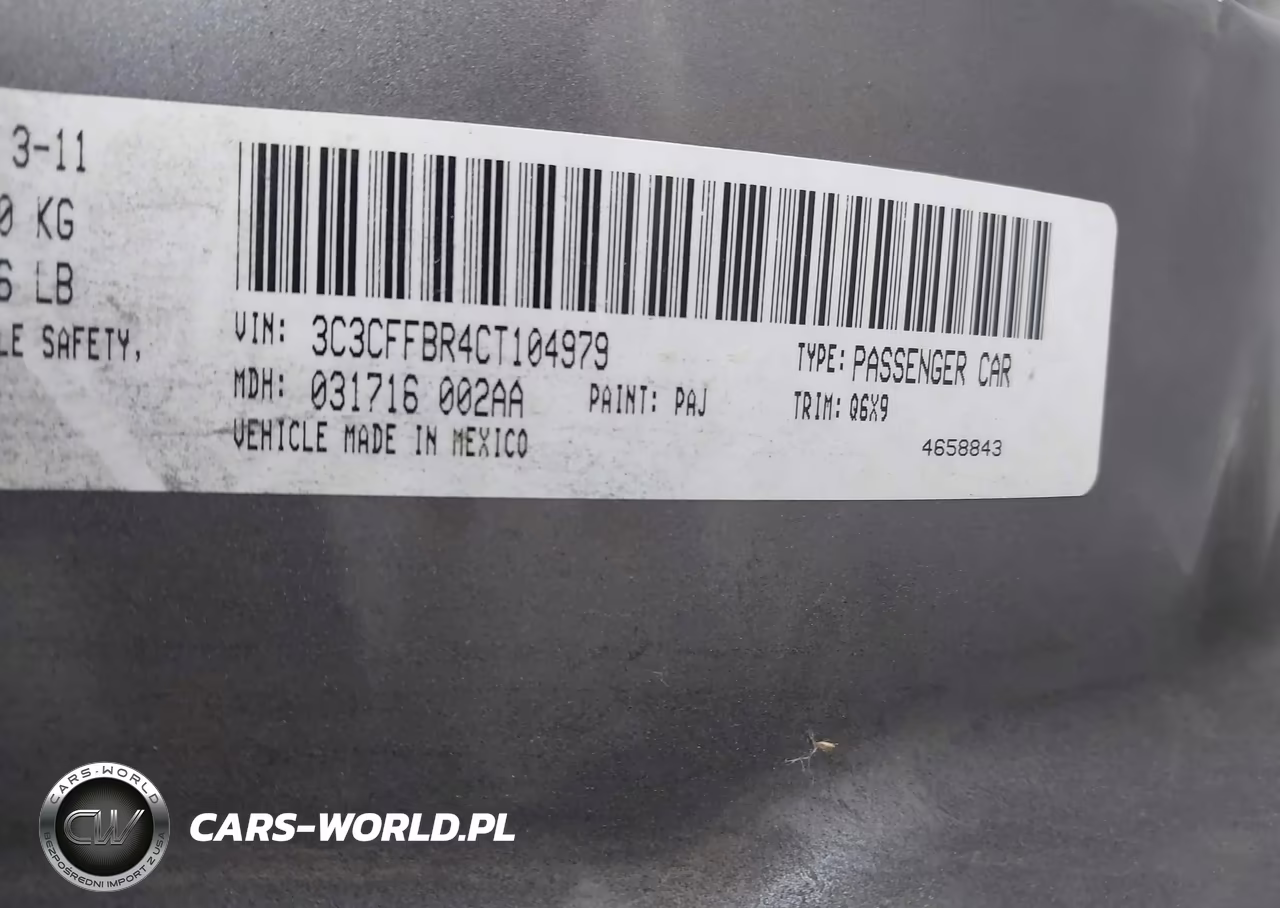 2012 Fiat 500 Sport VIN:3C3CFFBR4CT104979 - 9