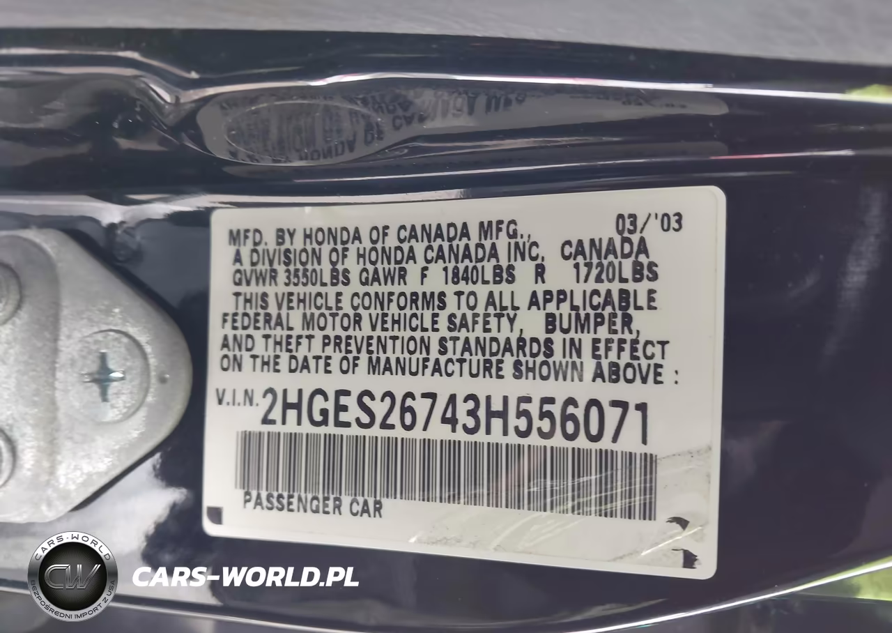 2003 Honda Civic Ex VIN:2HGES26743H556071 - 9