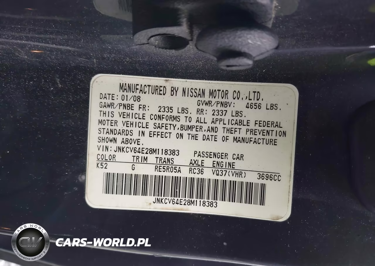 2008 Infiniti G37 Journey VIN:JNKCV64E28M118383 - 9