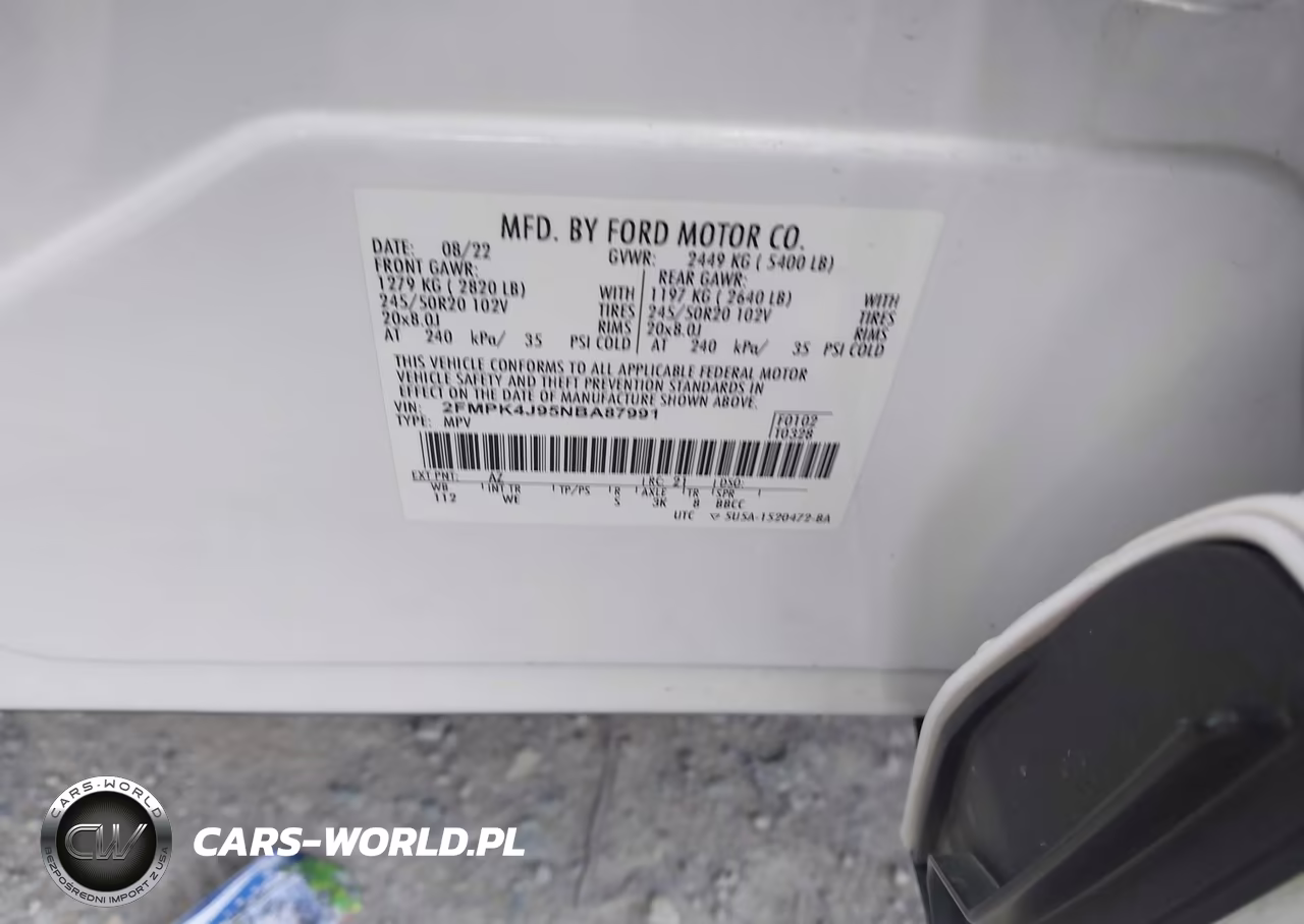 2022 Ford Edge St-Line VIN:2FMPK4J95NBA87991 - 9
