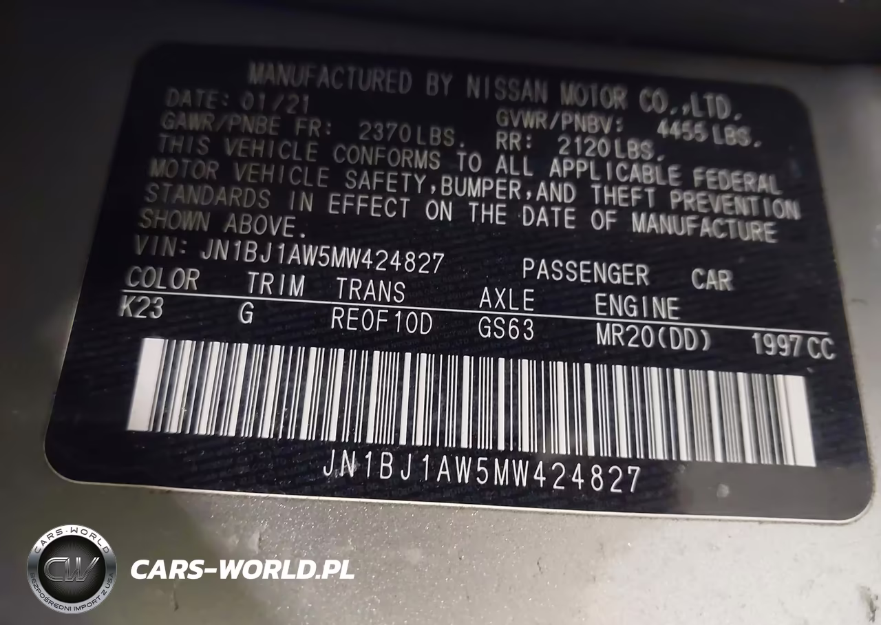 2021 Nissan Rogue Sport S Awd Xtronic Cvt VIN:JN1BJ1AW5MW424827 - 9
