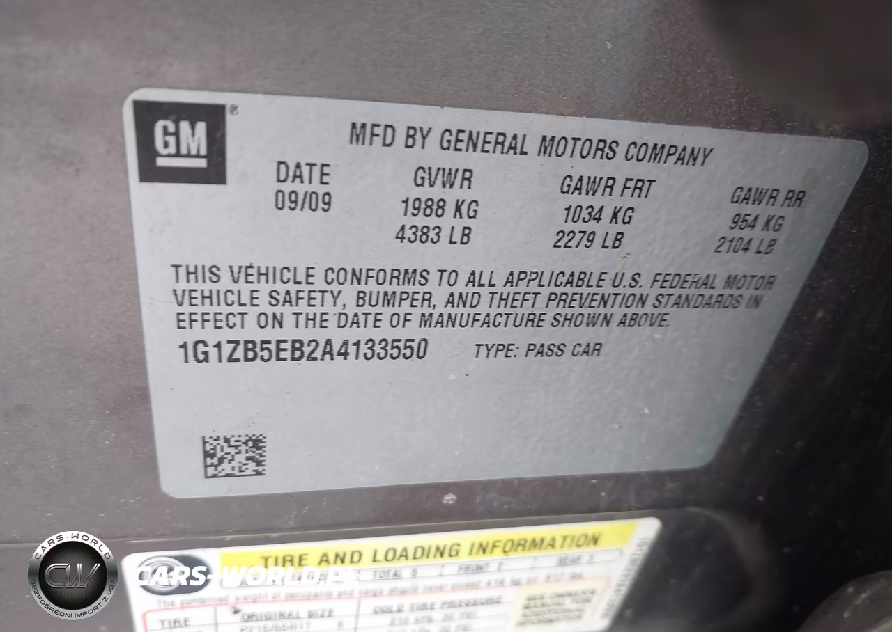 2010 Chevrolet Malibu Ls VIN:1G1ZB5EB2A4133550 - 9