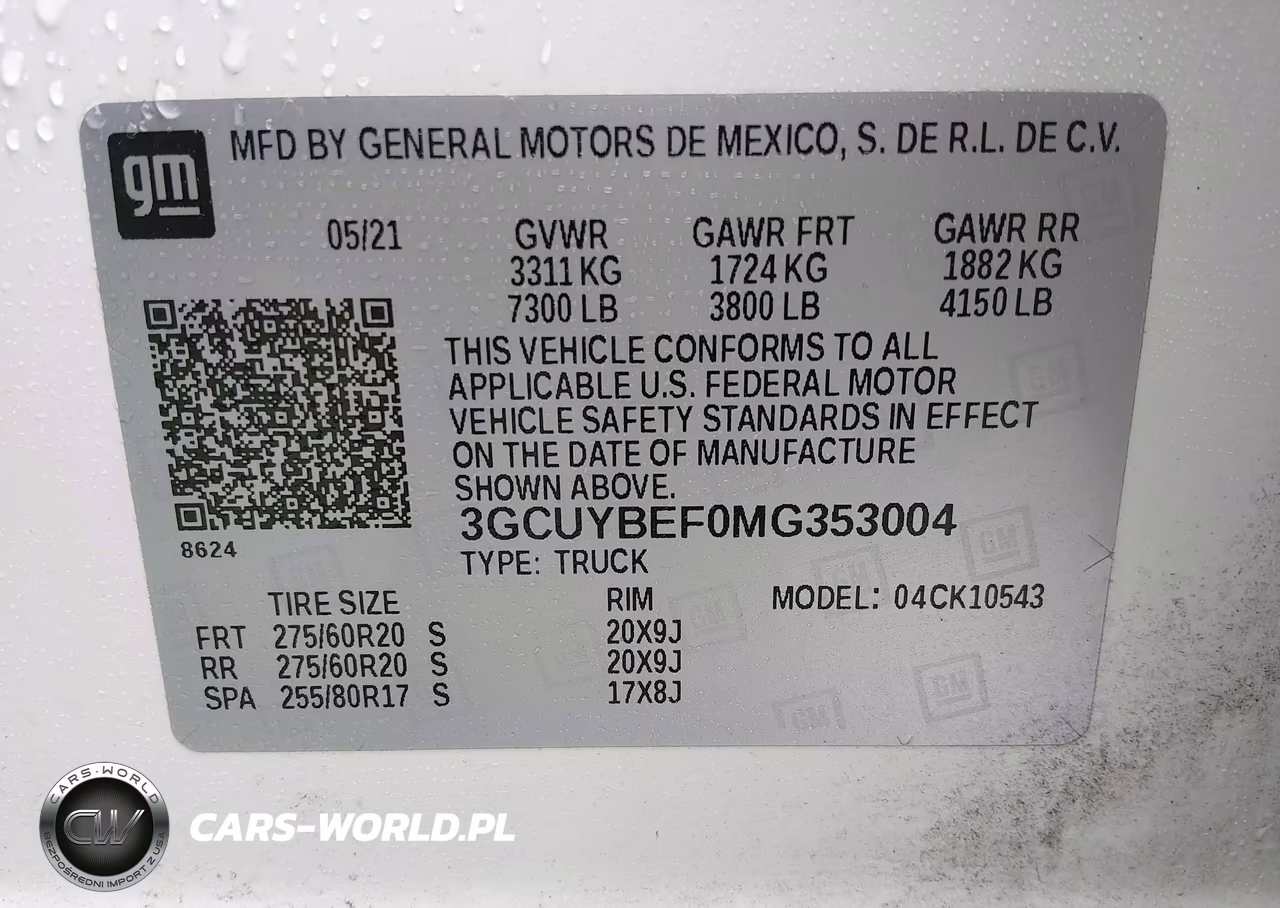 2021 Chevrolet Silverado 1500 VIN:3GCUYBEF0MG353004 - 9