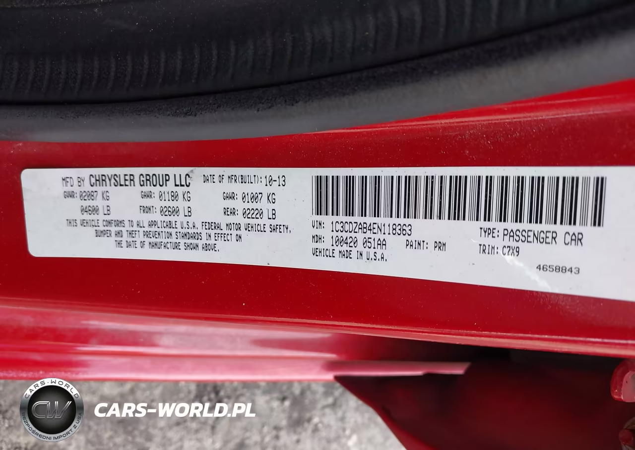 2014 Dodge Avenger Se VIN:1C3CDZAB4EN118363 - 9