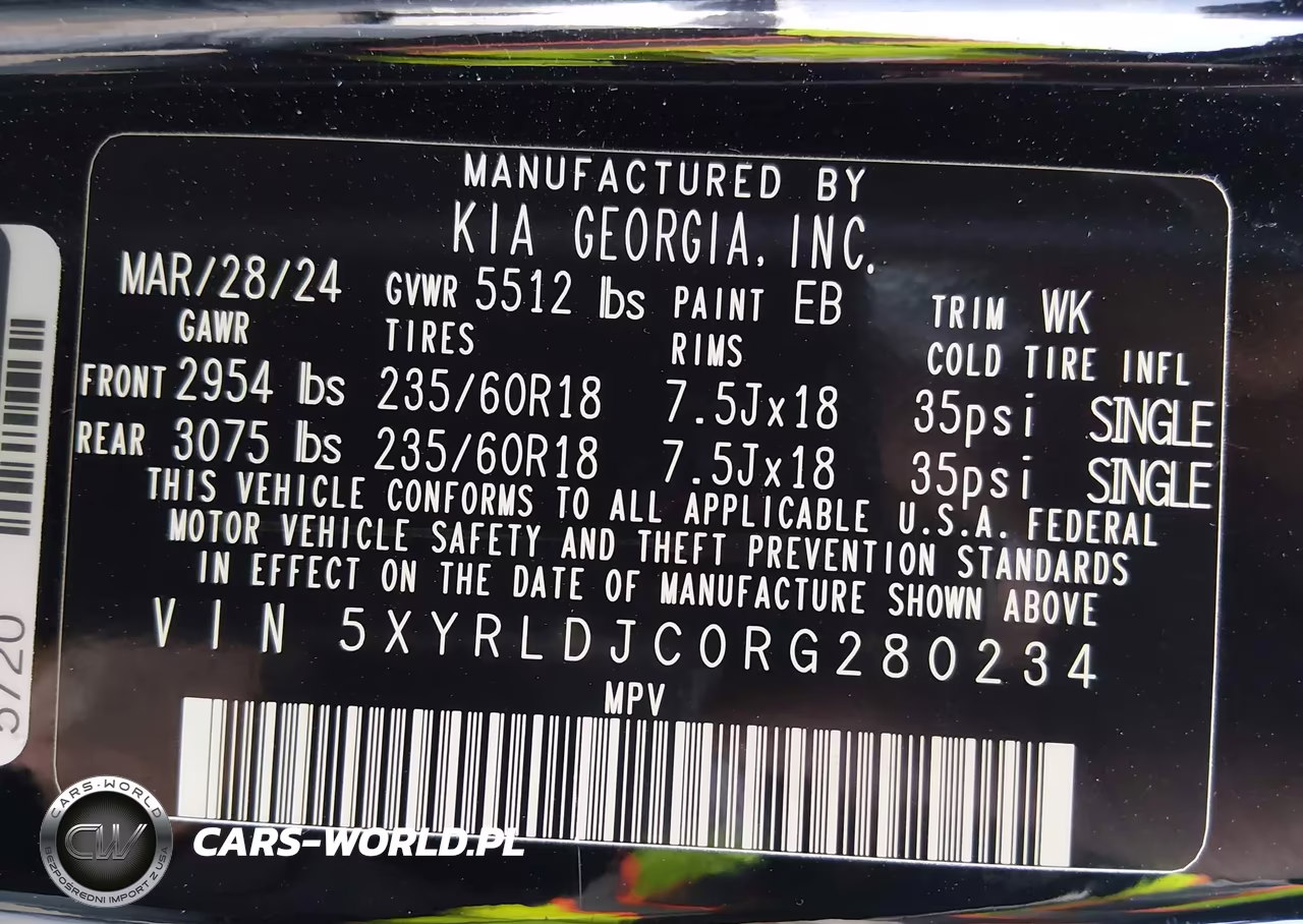 2024 Kia Sorento S VIN:5XYRLDJC0RG280234 - 9