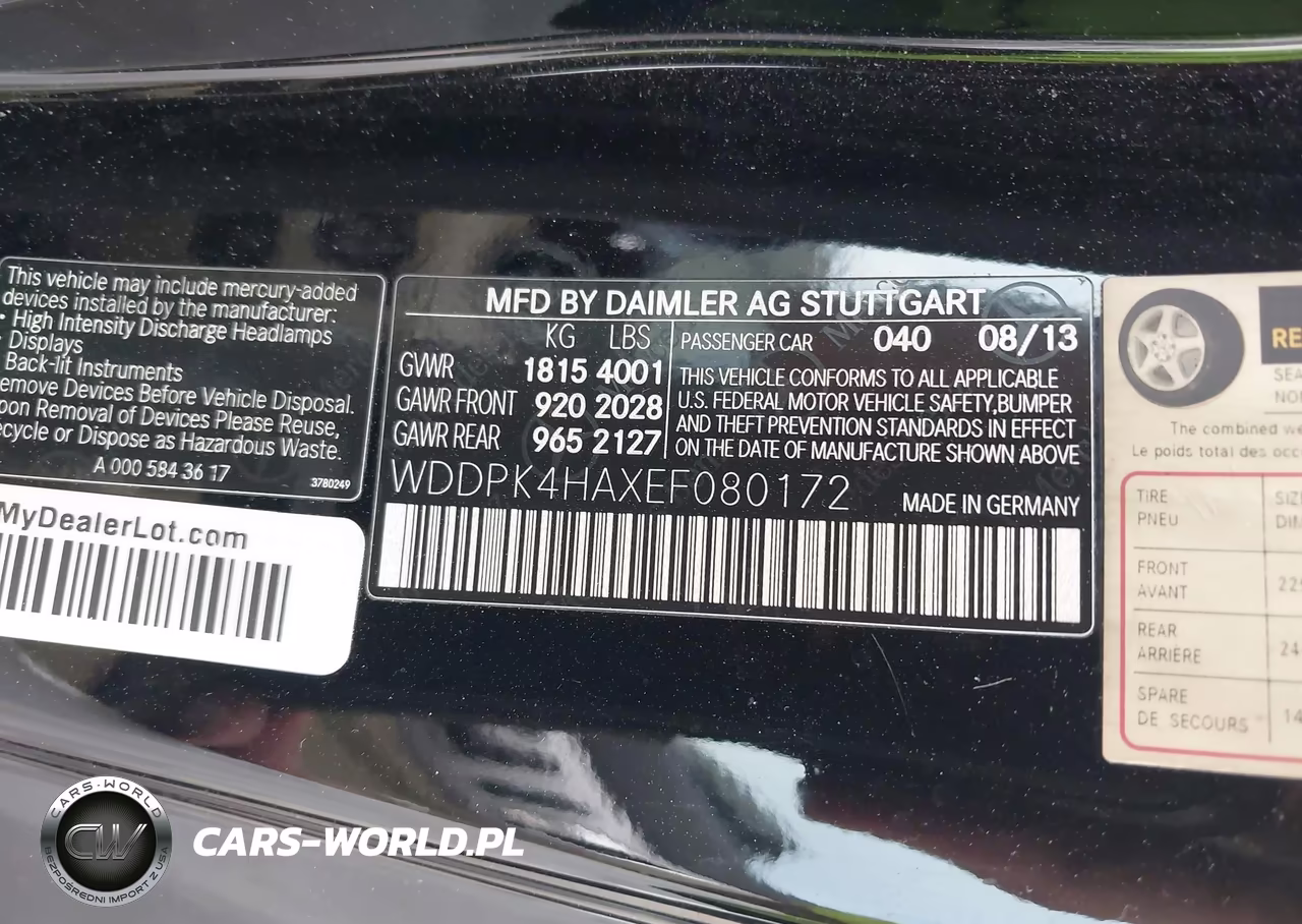 2014 Mercedes-Benz Slk 250 VIN:WDDPK4HAXEF080172 - 9