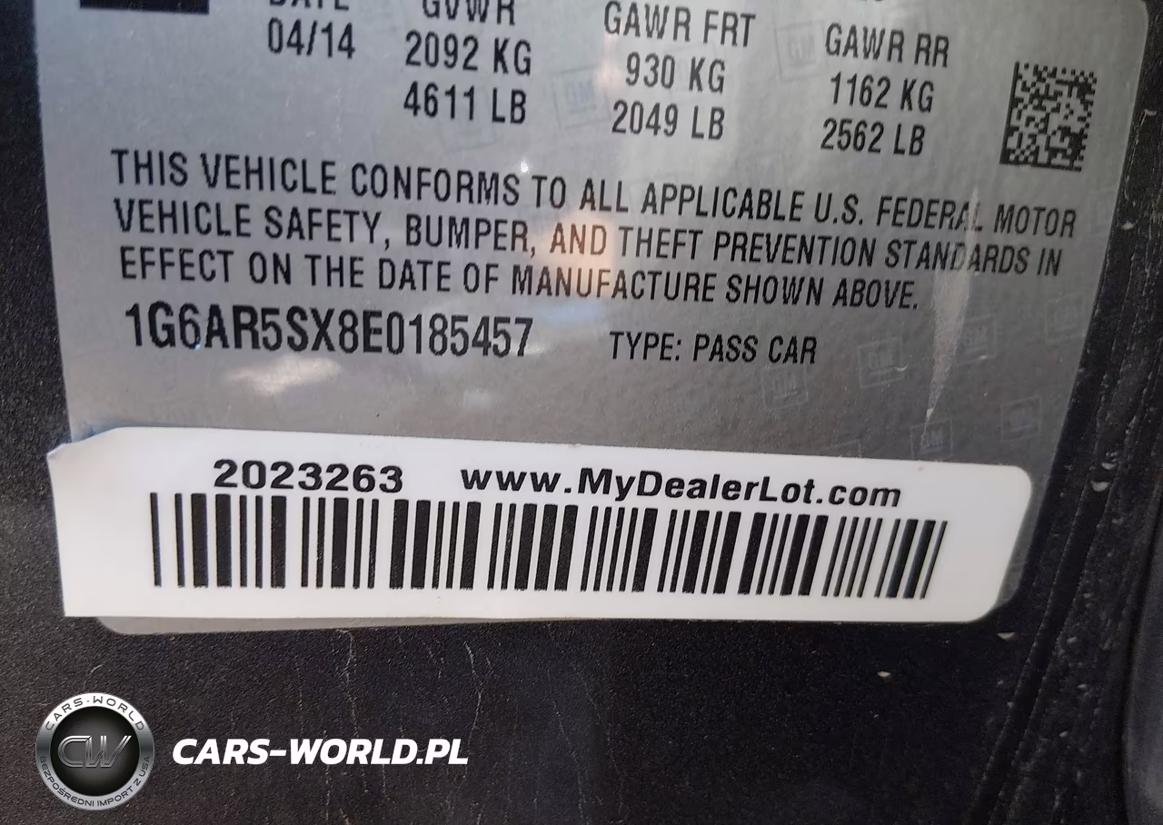 2014 Cadillac Cts Luxury VIN:1G6AR5SX8E0185457 - 9