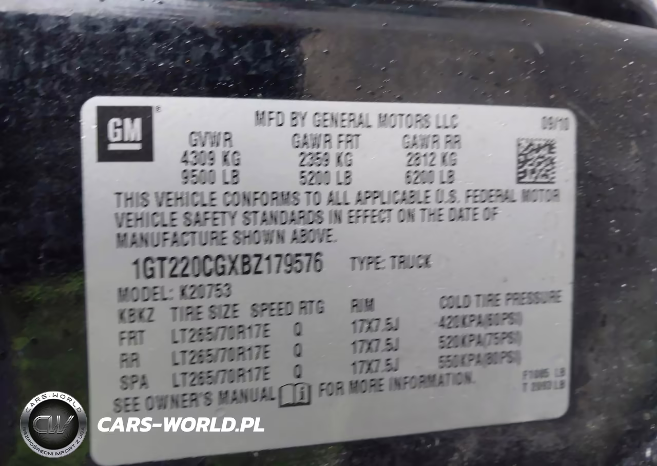 2011 GMC Sierra 2500Hd Sle VIN:1GT220CGXBZ179576 - 9