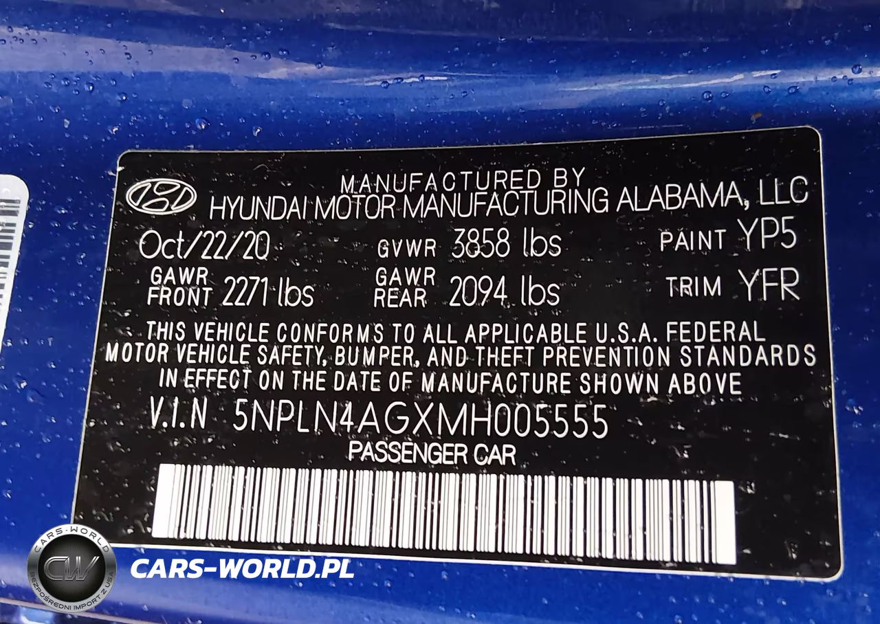 2021 Hyundai Elantra Sel VIN:5NPLN4AGXMH005555 - 9