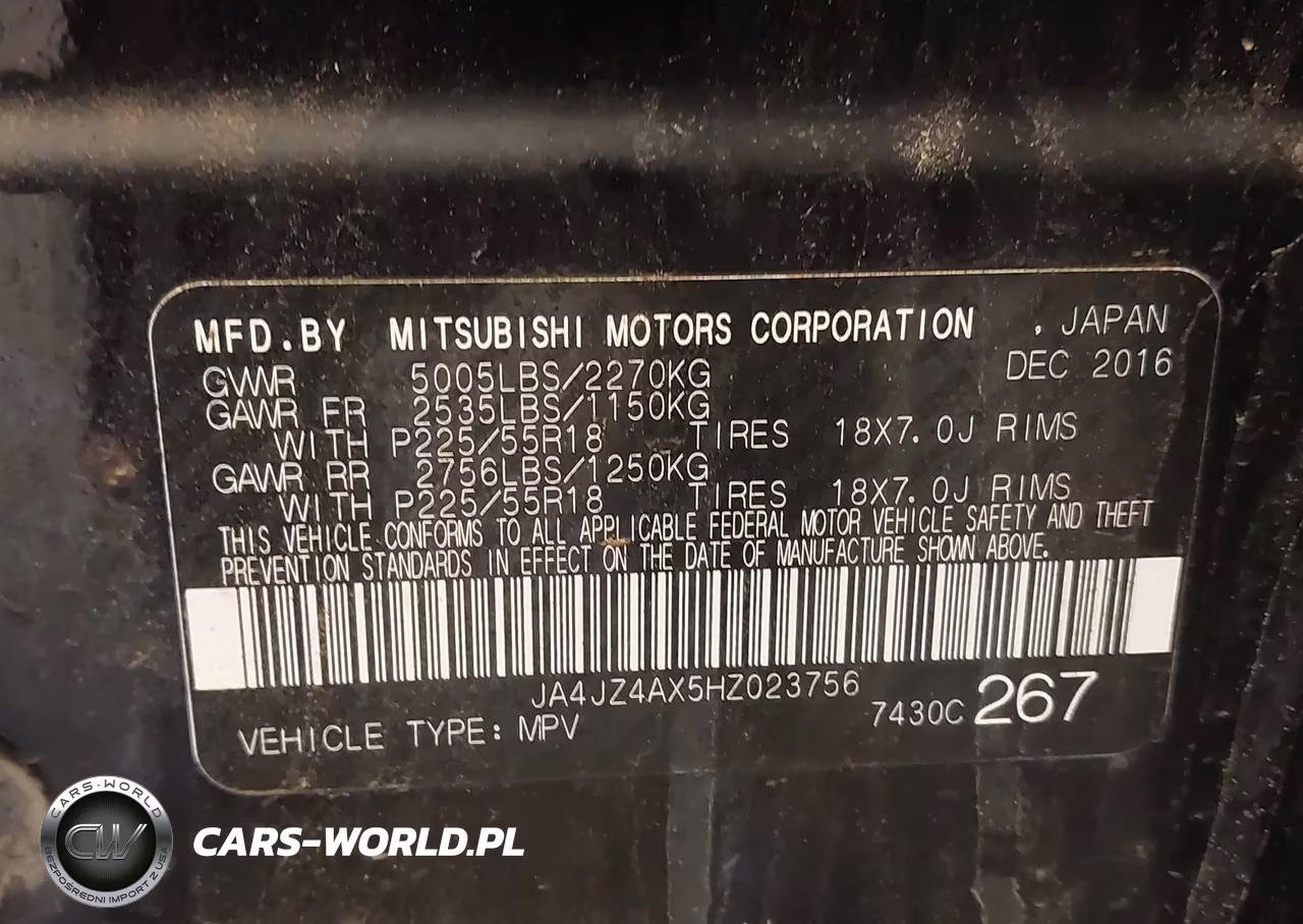 2017 Mitsubishi Outlander Gt VIN:JA4JZ4AX5HZ023756 - 9