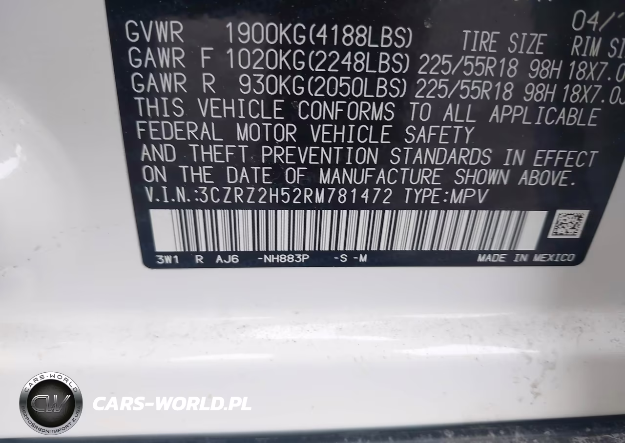 2024 Honda Hr-V Awd Sport-Awd Sport W-O Bsi VIN:3CZRZ2H52RM781472 - 9
