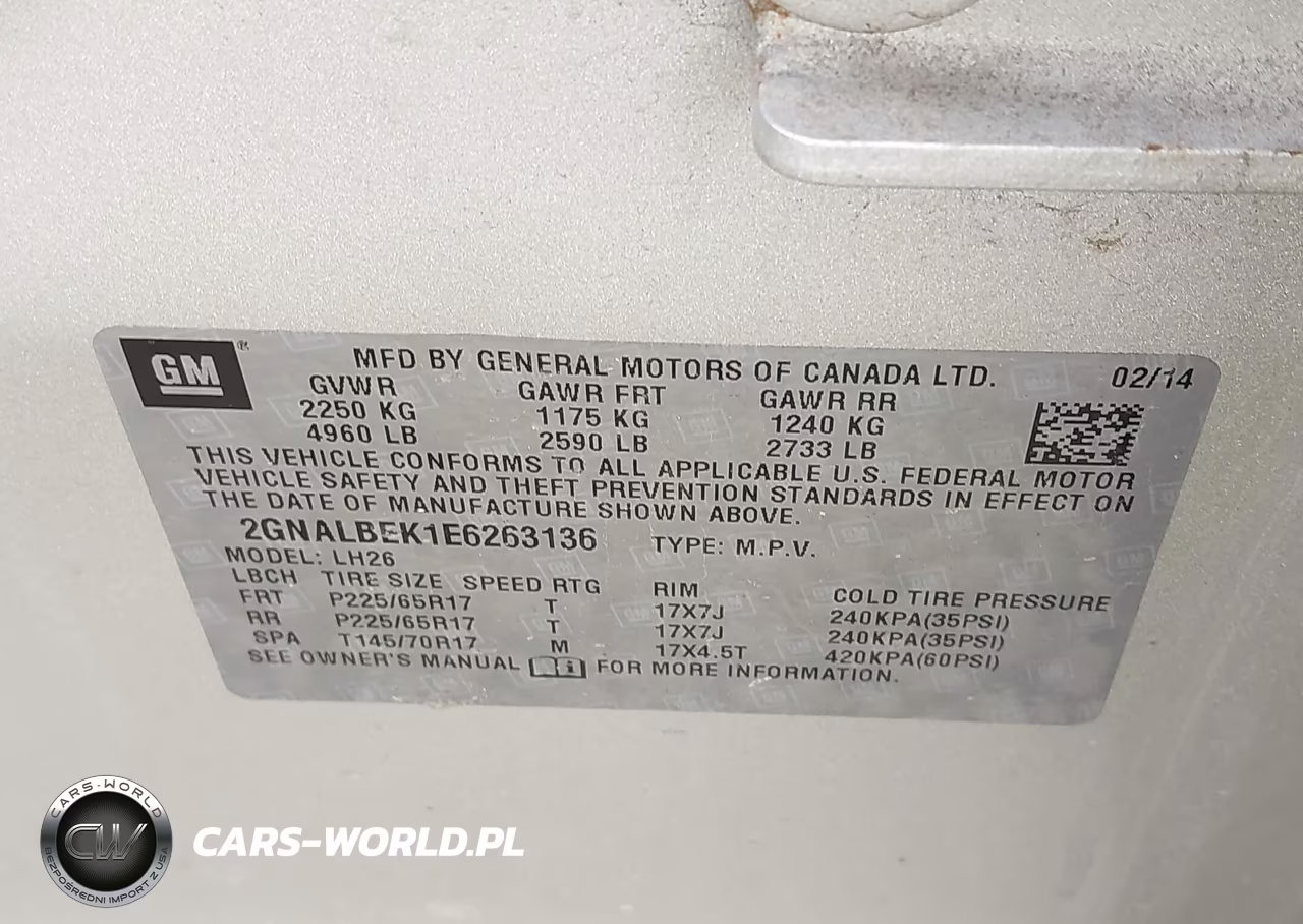 2014 Chevrolet Equinox 1Lt VIN:2GNALBEK1E6263136 - 9