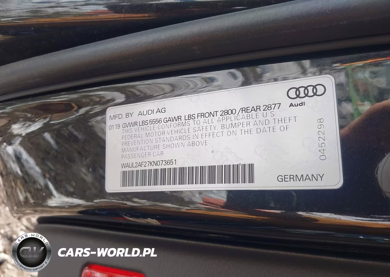 2019 Audi A6 55 Premium VIN:WAUL2AF27KN073651 - 9