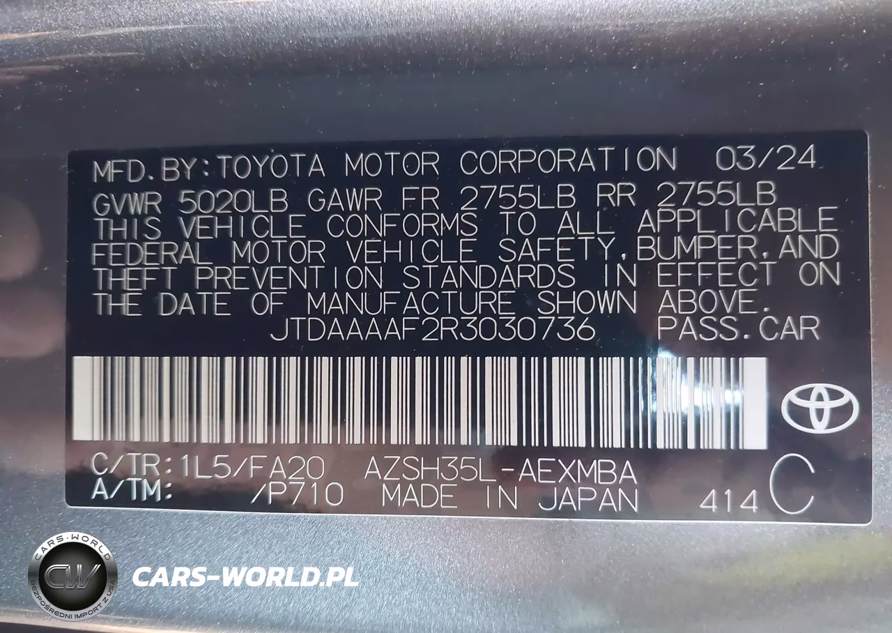 2024 Toyota Crown Xle VIN:JTDAAAAF2R3030736 - 9
