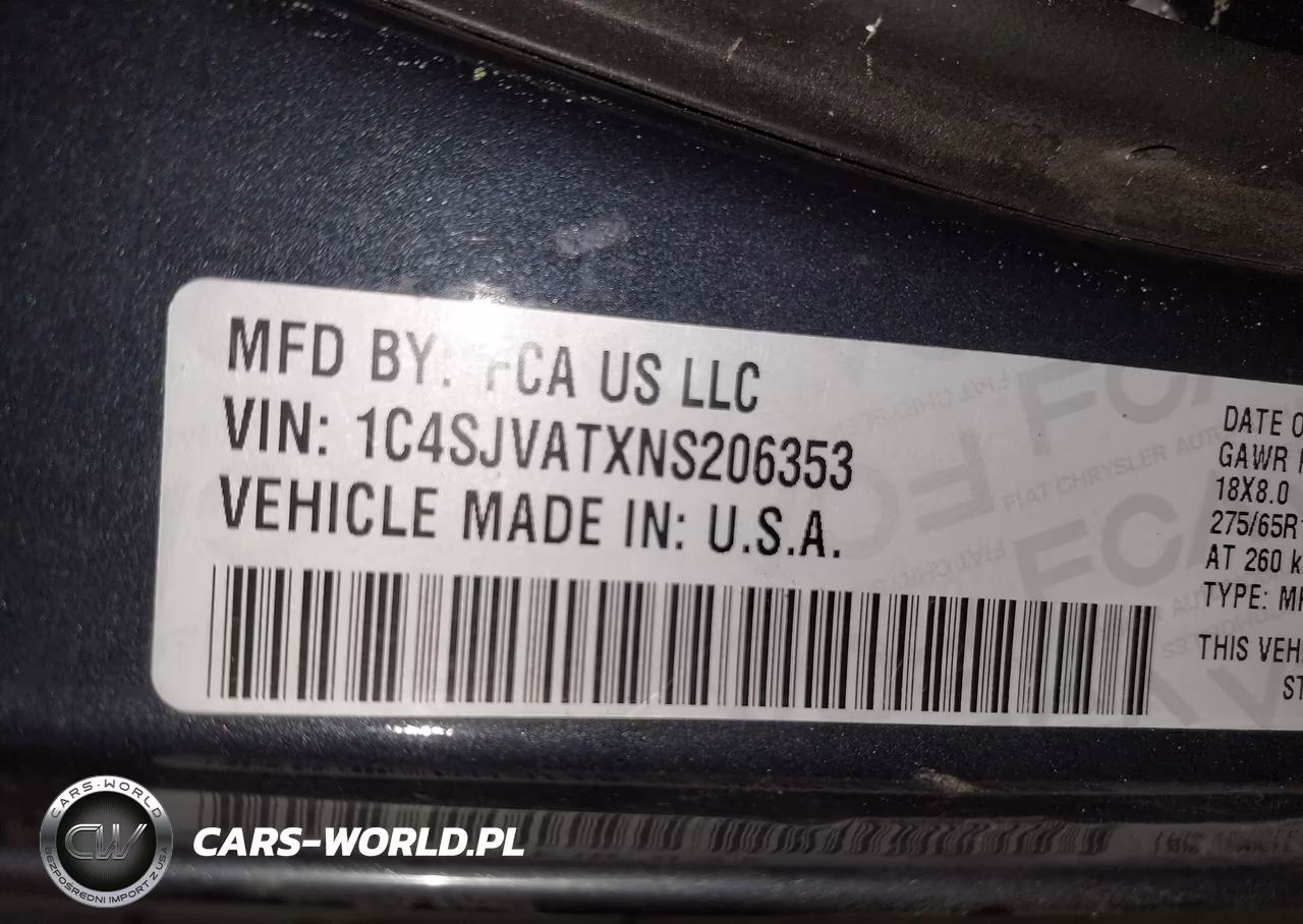 2022 Jeep Wagoneer Series I 4X4 VIN:1C4SJVATXNS206353 - 9