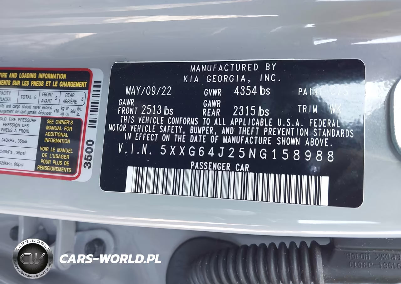 2022 Kia K5 Gt-Line VIN:5XXG64J25NG158988 - 9