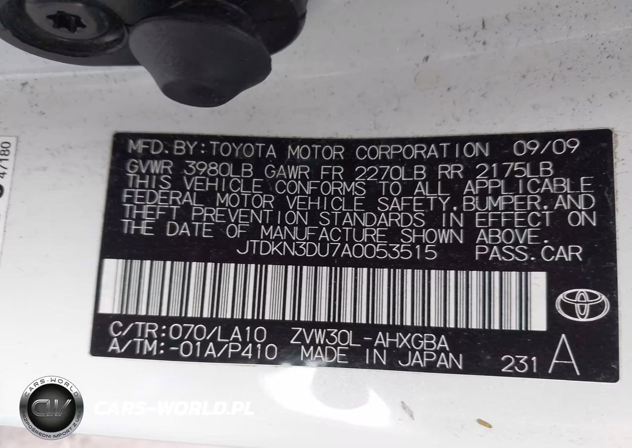 2010 Toyota Prius V VIN:JTDKN3DU7A0053515 - 9