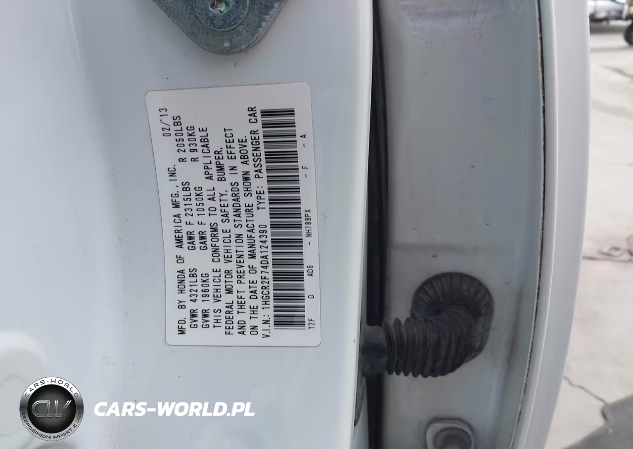 2013 Honda Accord Ex VIN:1HGCR2F74DA124390 - 9