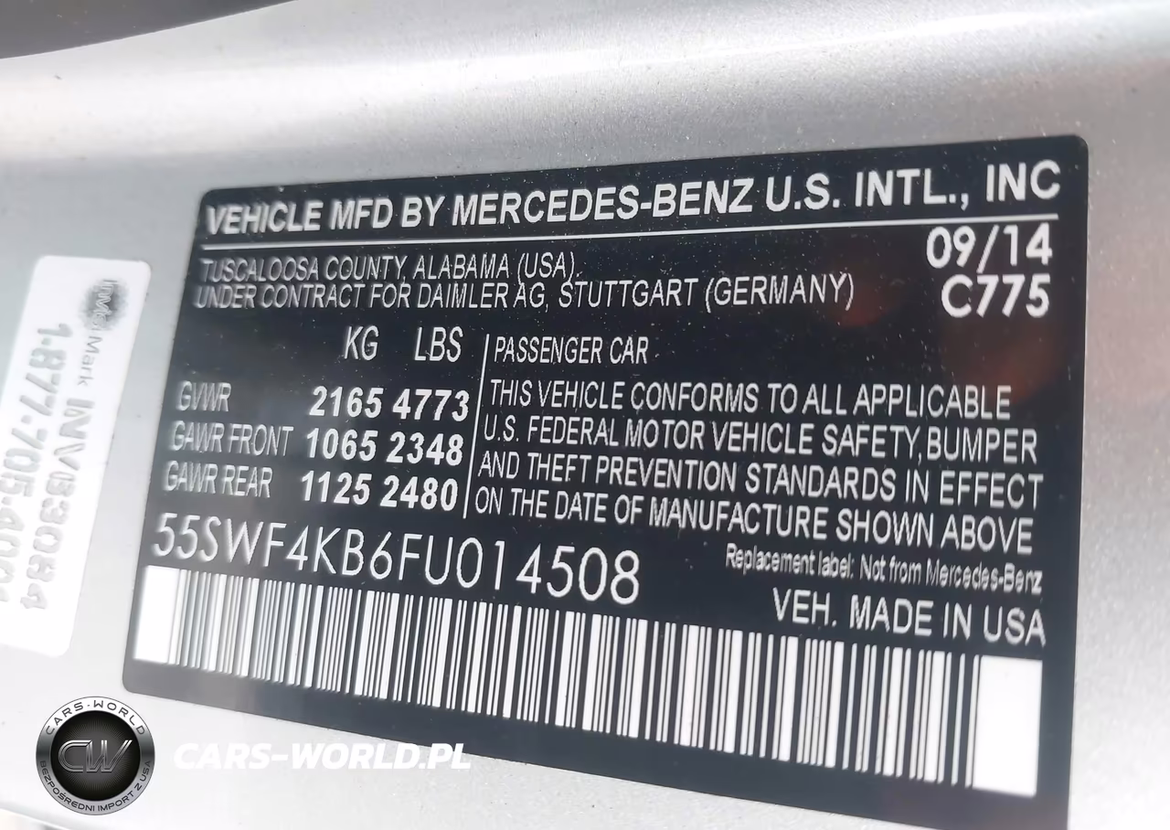 2015 Mercedes-Benz C 300 4Matic VIN:55SWF4KB6FU014508 - 9