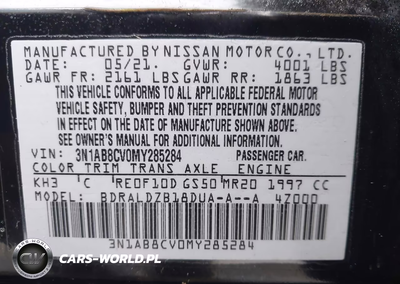 2021 Nissan Sentra Sv Xtronic Cvt VIN:3N1AB8CV0MY285284 - 9