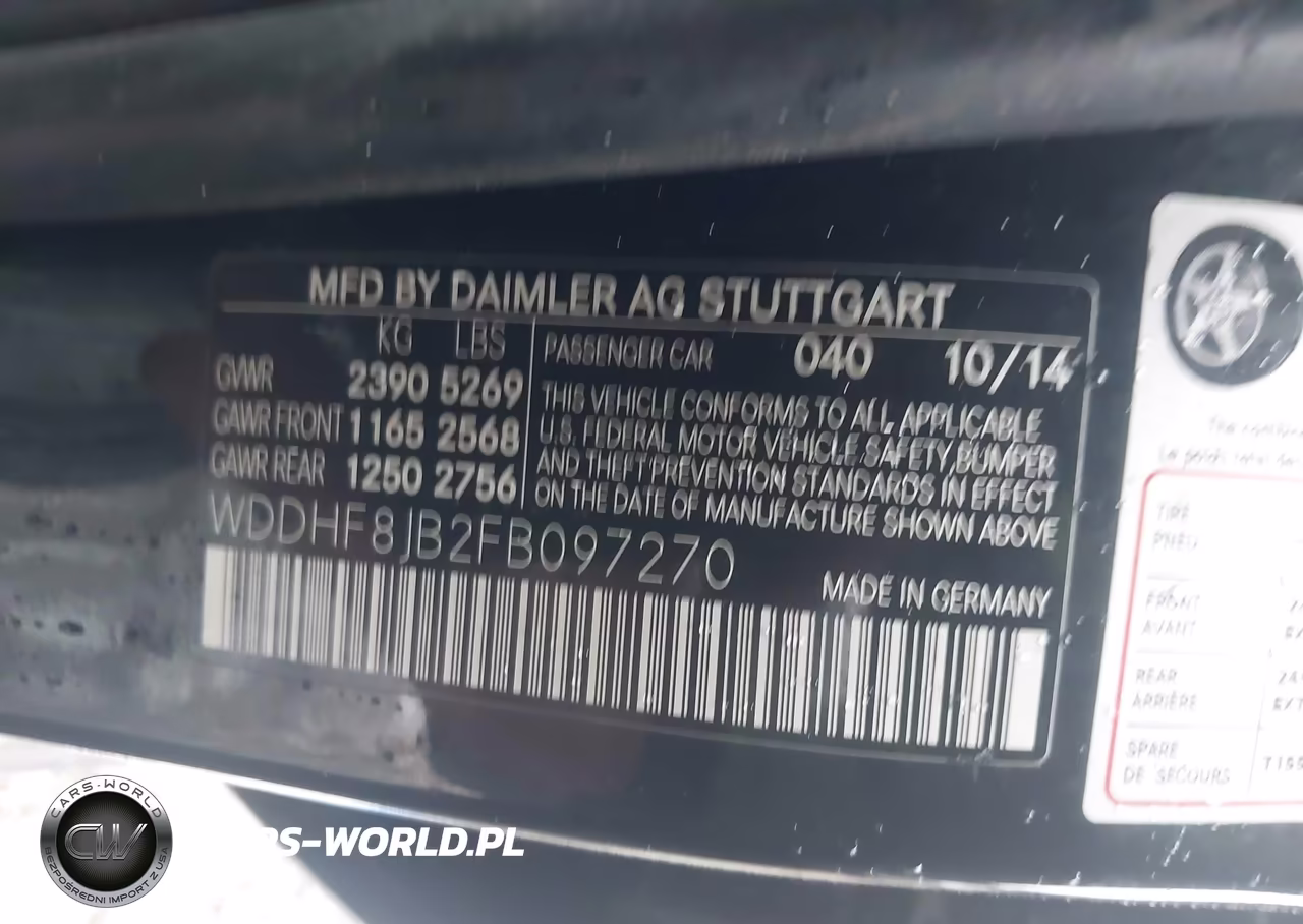 2015 Mercedes-Benz E 350 4Matic VIN:WDDHF8JB2FB097270 - 9