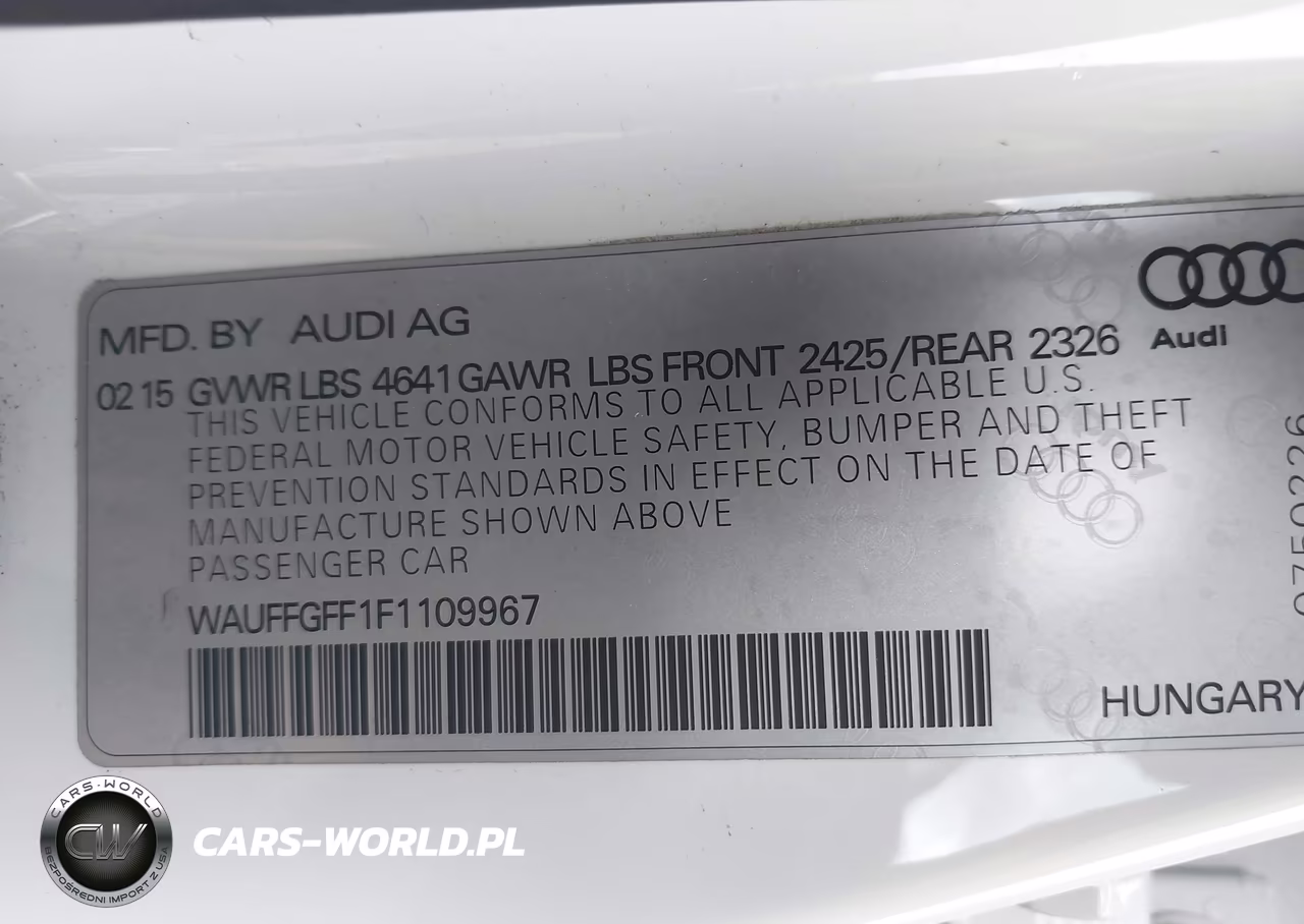 2015 Audi S3 2.0T Premium Plus VIN:WAUFFGFF1F1109967 - 9
