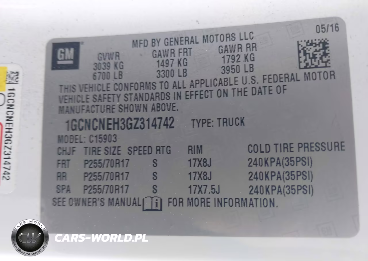 2016 Chevrolet Silverado 1500 Wt VIN:1GCNCNEH3GZ314742 - 9