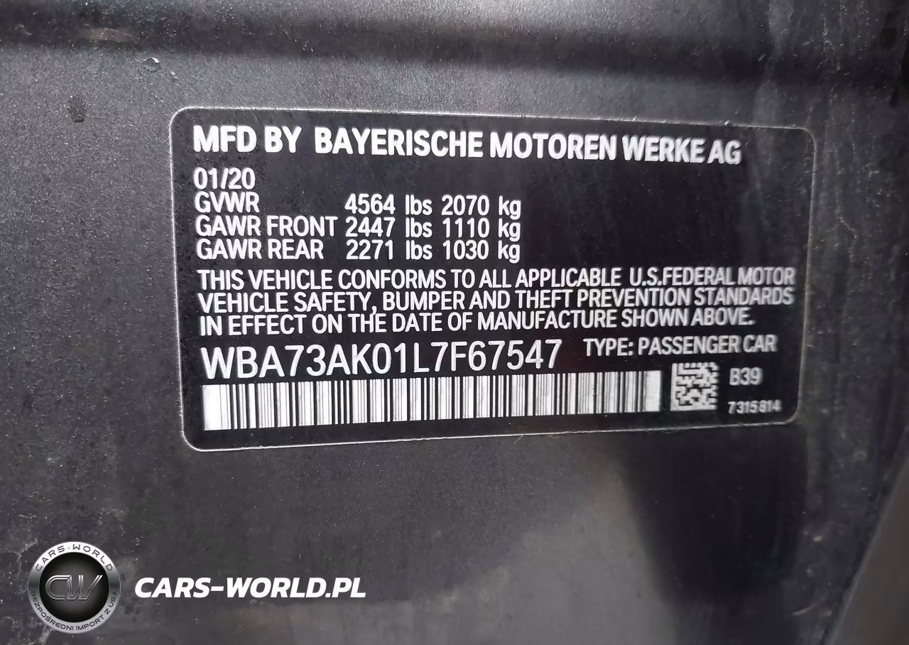 2020 BMW 228I Gran Coupe xDrive VIN:WBA73AK01L7F67547 - 9
