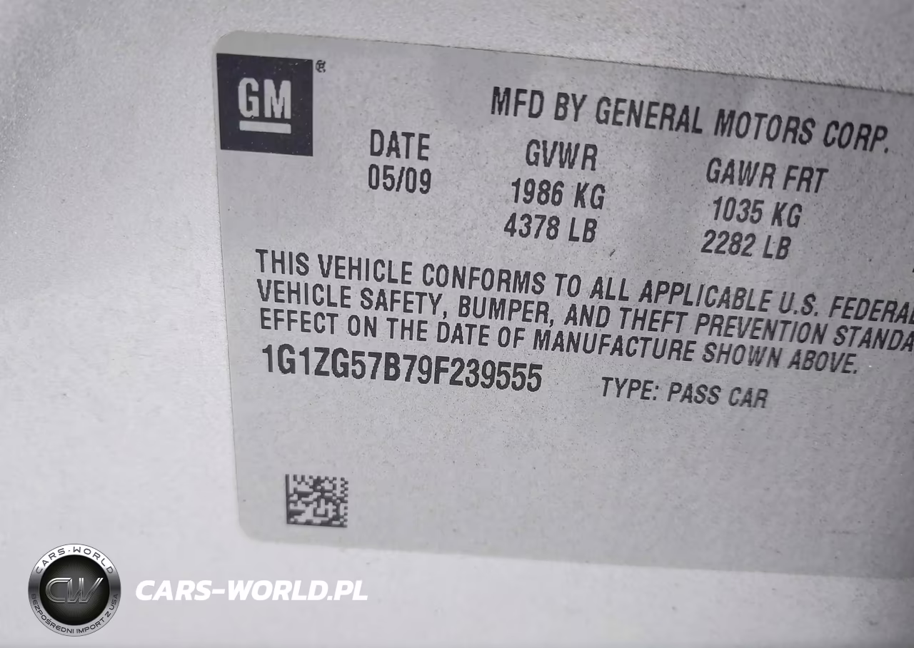 2009 Chevrolet Malibu Ls VIN:1G1ZG57B79F239555 - 9