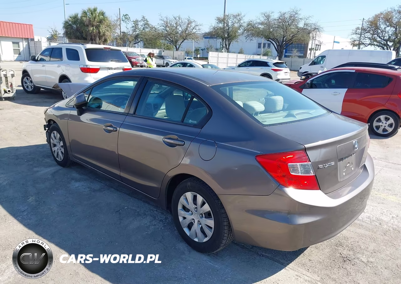2012 Honda Civic Lx VIN:2HGFB2F50CH519053 - 3