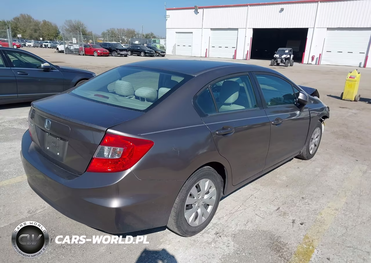 2012 Honda Civic Lx VIN:2HGFB2F50CH519053 - 4