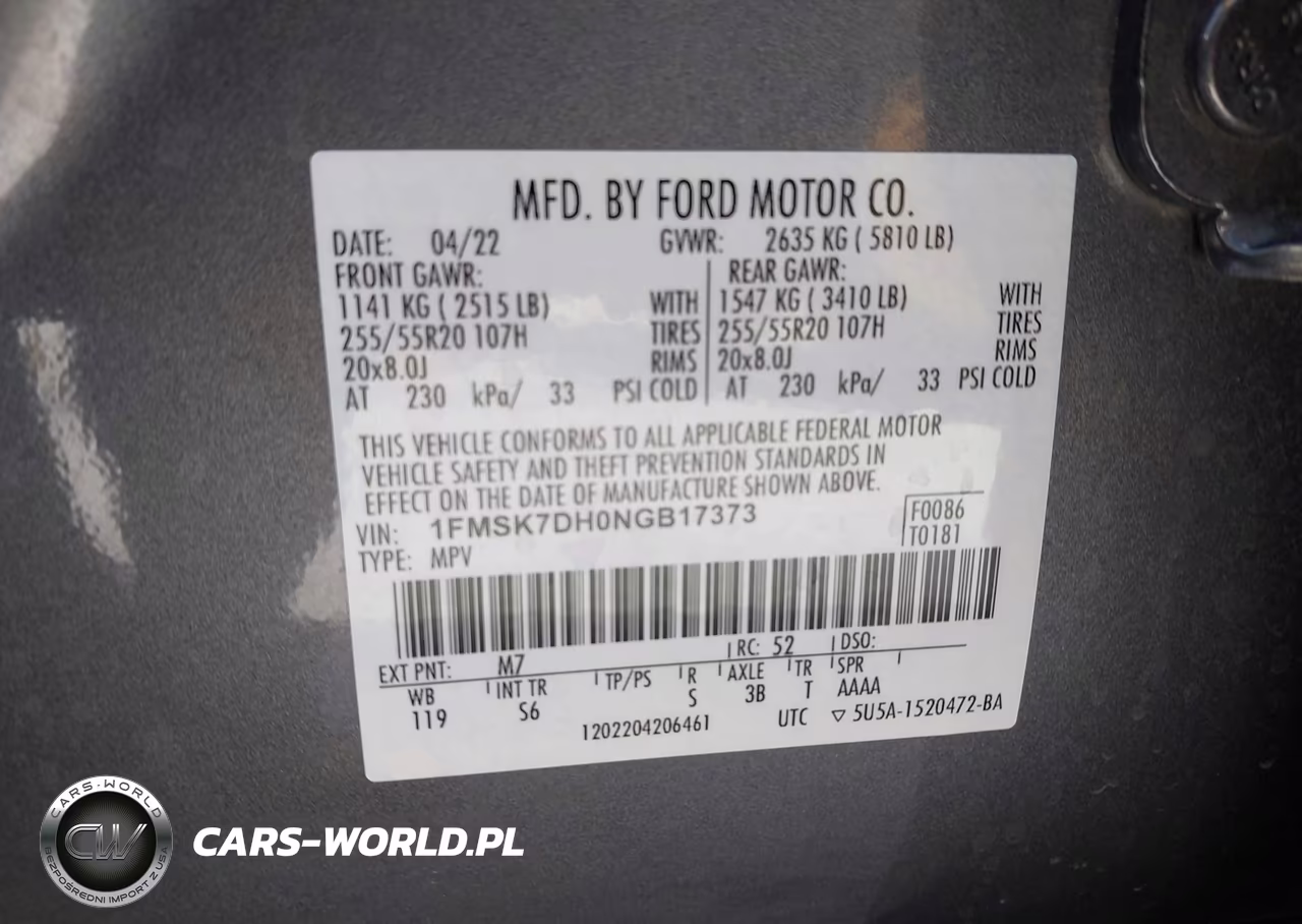 2022 Ford Explorer Xlt VIN:1FMSK7DH0NGB17373 - 9