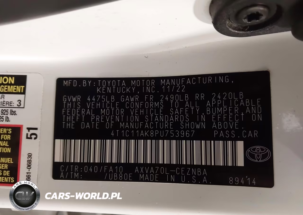 2023 Toyota Camry Le VIN:4T1C11AK8PU753967 - 9